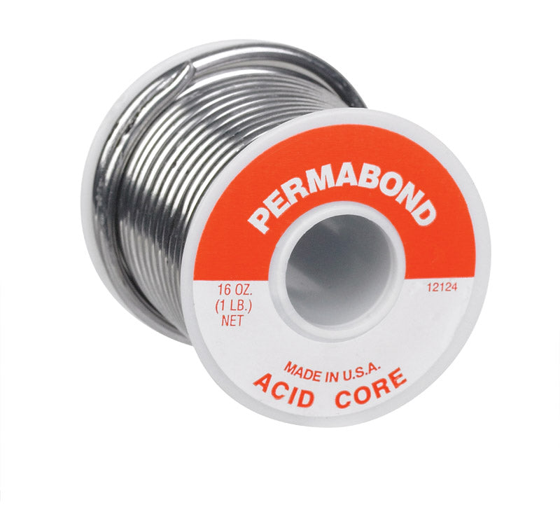 Alpha Fry 16 oz Acid Core Wire Solder 0.125 in. D 1 pc