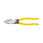Klein Tools 9.33 in. Induction Hardened Steel High Leverage Side Cutting/Connector Crimping Pliers
