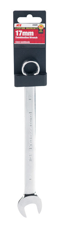 Ace Pro Series 17 mm X 17 mm Metric Combination Wrench 8.8 in. L 1 pc
