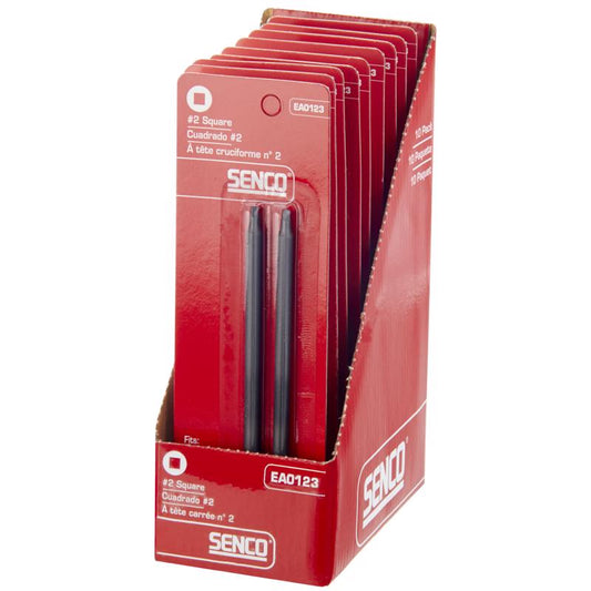 Senco Duraspin Square #2 X 5 in. L Driver Bit Steel 2 pk