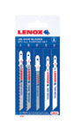 Lenox 4 in. Carbon Steel T-Shank Jig Saw Blade Set 5 pk