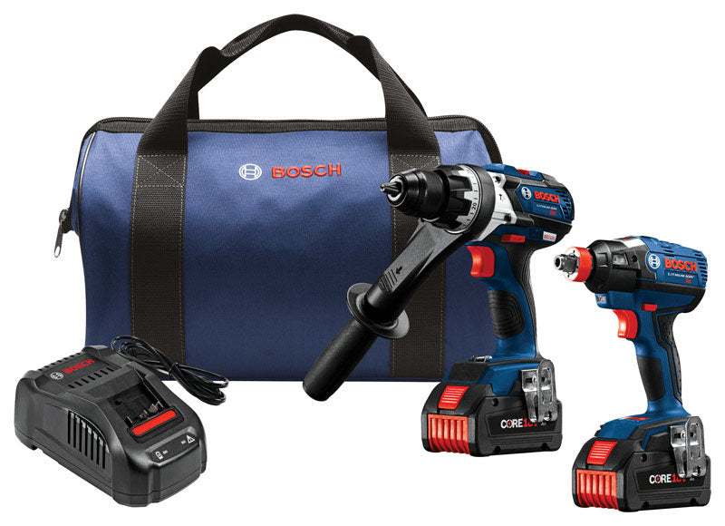 Bosch 18V CORE Cordless Brushless 2 Tool Hammer Drill and Impact Driver Kit