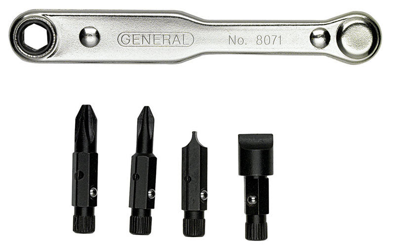 General Multi-Bit Screwdriver Set 5 pc