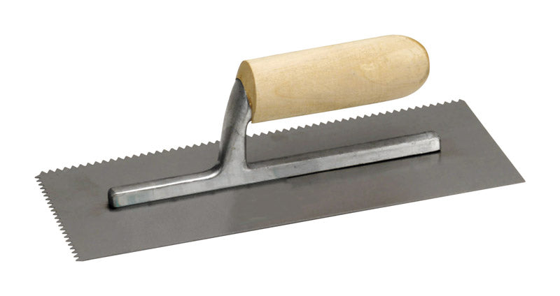 Marshalltown 4-1/2 in. W X 11 in. L Steel Notched Trowel