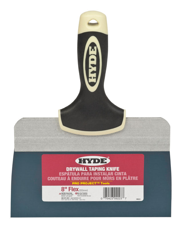 Hyde Pro Project Blue Steel Taping Knife 8 in. W X 10.3 in. L