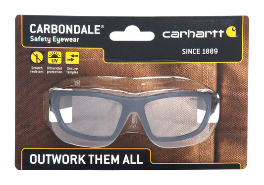 Carhartt Carbondale Anti-Fog Safety Glasses Clear Lens Black Frame 1 pc