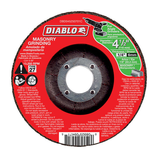 Diablo 4-1/2 in. D X 7/8 in. Silicon Carbide Masonry Circular Cut-Off Disc 1 pc