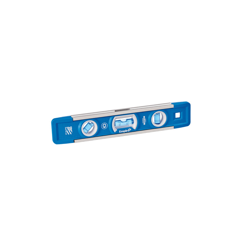 Empire True Blue 9 in. Aluminum Magnetic Torpedo Level 3 vial