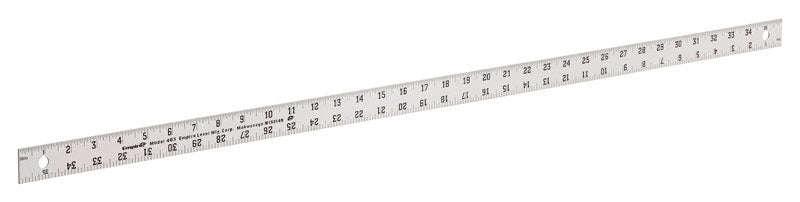 Empire 36 in. L X 1-1/8 in. W Aluminum Heavy-Duty Straight-Edge Ruler SAE