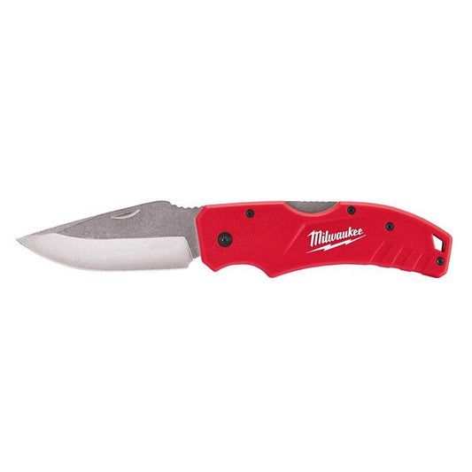 Milwaukee 7-1/4 in. Lockback Folding Pocket Knife Red 1 pk