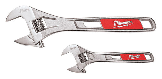 Milwaukee SAE Adjustable Wrench Set 13.50 in. L 2 pc