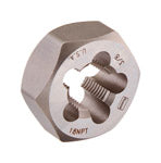 Irwin Hanson Carbon Steel SAE Hexagon Die 3/8 in. 3/8-18 1 pc