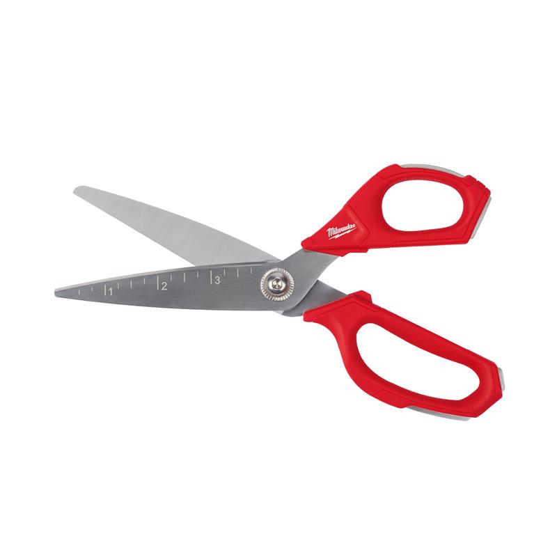Milwaukee 9 in. Iron Carbide Smooth Straight Jobsite Scissors 1 pc