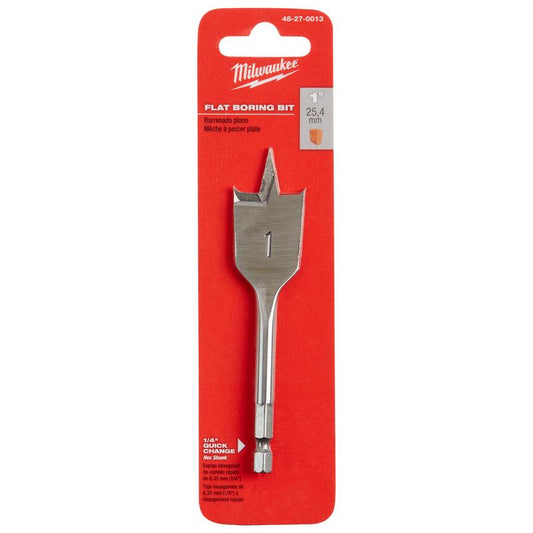 Milwaukee 4.5 in. L Carbon Steel Flat Boring Bit Hex Shank 1 pk
