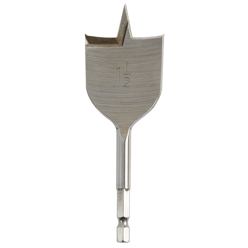 Milwaukee 1-1/2 in. D X 4.5 in. L Flat Boring Auger Bit Carbon Steel 1 pc