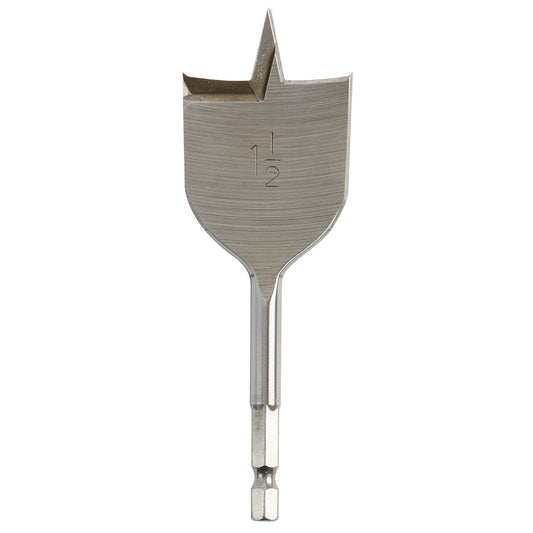 Milwaukee 1-1/2 in. D X 4.5 in. L Flat Boring Auger Bit Carbon Steel 1 pc