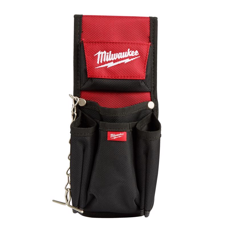 Milwaukee Ballistic Nylon Compact Utility Pouch 7 pocket Black/Red 1 pc
