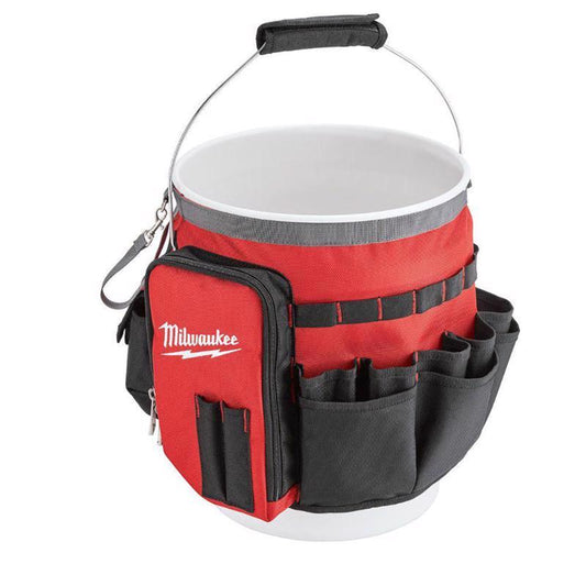 Milwaukee Ballistic Nylon Bucket Organizer 32 pocket Black/Red 1 pc