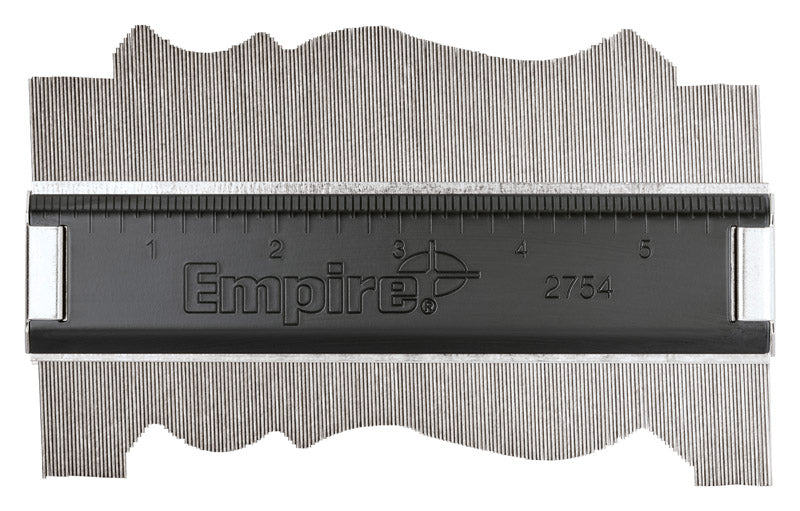 Empire 6-1/8 in. L X 3-1/4 in. W Contour Gauge 1.88 in. Black 1 pc