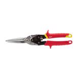 Milwaukee 11.5 in. Forged Alloy Steel Long Serrated Straight Aviation Snips 22 Ga. 1 pk