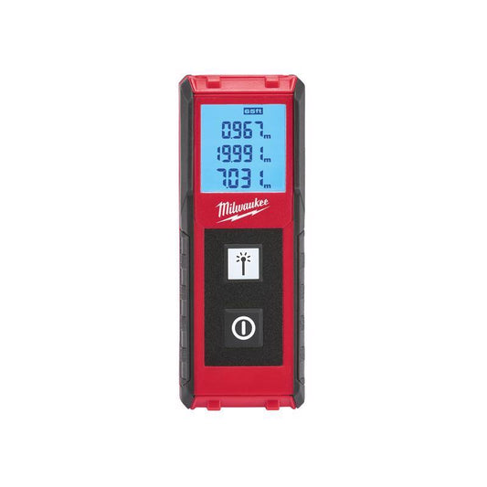Milwaukee 4 in. L X 1-1/2 in. W Laser Distance Meter 65 ft. Black/Red 1 pc