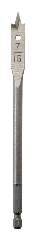 Milwaukee 7/16 in. D X 6 in. L Flat Boring Auger Bit Carbon Steel 1 pc