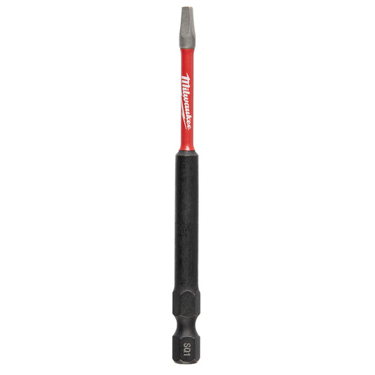 Milwaukee Shockwave Square Recess #1 X 3-1/2 in. L Impact Power Bit Steel 1 pc