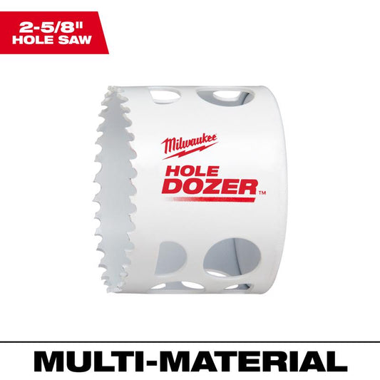 Milwaukee Hole Dozer 2-5/8 in. Bi-Metal 1.9 in. L X 1/4 in. D Hole Saw
