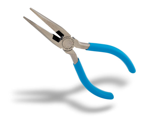 Channellock 6 in. Steel with Side Cutter Long Nose Pliers