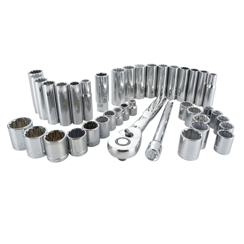 Craftsman 3/8 in. drive Metric/SAE 12 Point Mechanic's Tool Set 40 pc