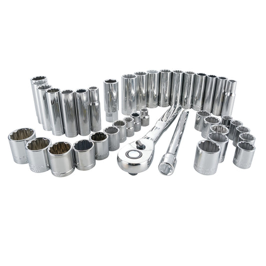 Craftsman 3/8 in. drive Metric/SAE 12 Point Mechanic's Tool Set 40 pc