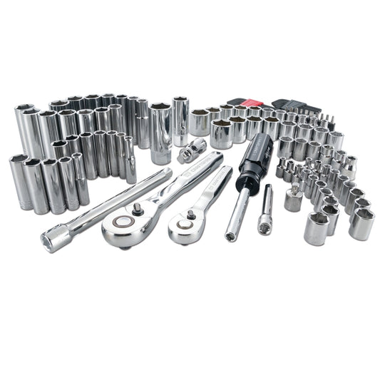 Craftsman 1/4 and 3/8 in. drive Metric and SAE 6 Point Mechanic's Tool Set 105 pc