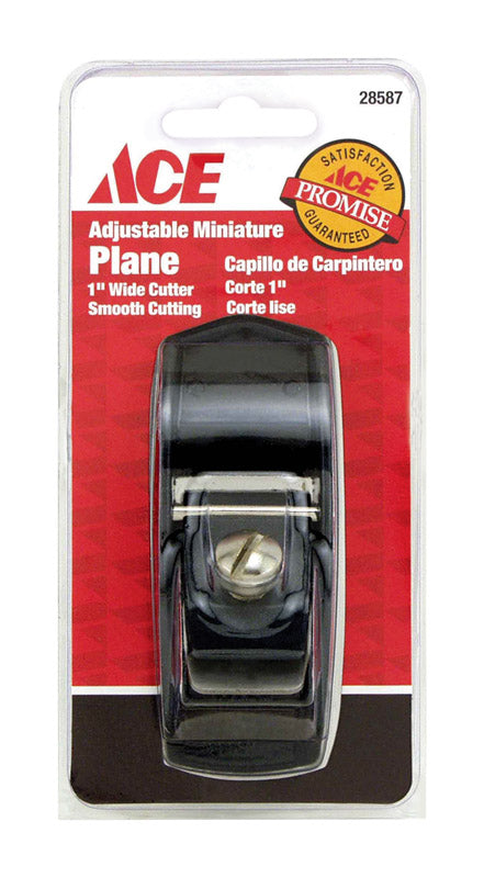 Ace 3 in. L X 1 in. W Mini Plane Cast Iron Black