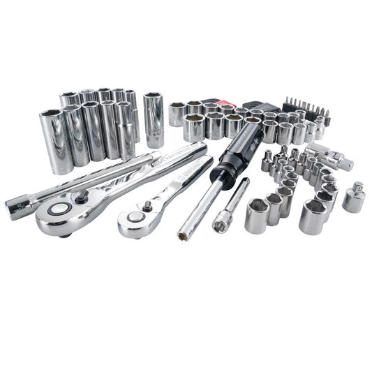 Craftsman 1/4 and 3/8 in. drive Metric and SAE 6 Point Driver Mechanic's Tool Set 83 pc