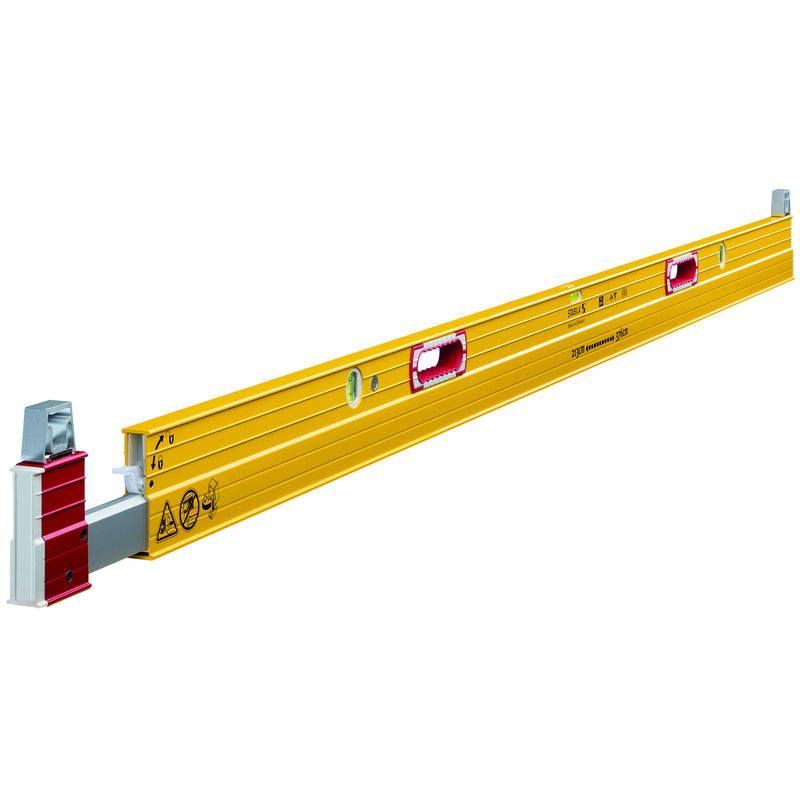 STABILA 144 in. Aluminum Type 106T Plate Level 3 vial