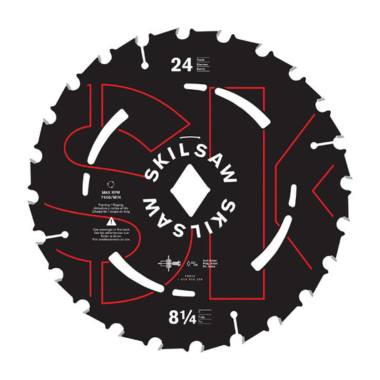 SKIL 8-1/4 in. D X 13/16 in. Carbide Tipped Steel Circular Saw Blade 24 teeth 1 pc