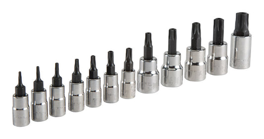 Craftsman 1/4 and 3/8 in. drive 6 Point Torx Bit Socket Set 12 pc