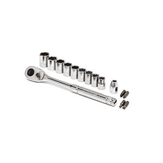 Crescent 3/8 in. X 3/8 in. drive Metric 6 Point Mechanic's Tool Set 15 pc