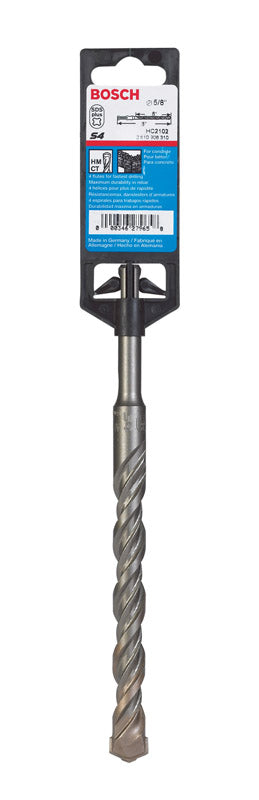 Bosch Bulldog 5/8 in. X 8 in. L Carbide Tipped Rotary Hammer Bit SDS-Plus Shank 1 pc