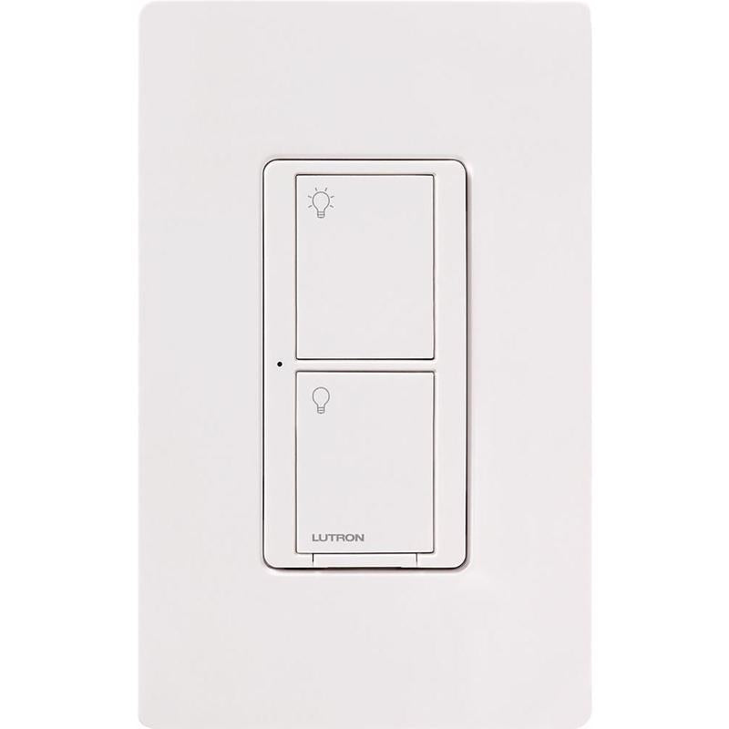 Lutron Caseta 5 amps Single Pole Wireless Smart-Enabled Rocker Switch White 1 pk