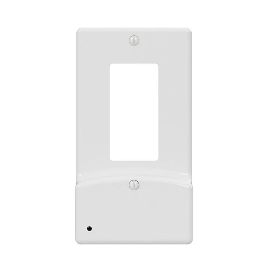 Westek LumiCover White 1 gang Plastic Decorator USB Nightlight Wall Plate 1 pk