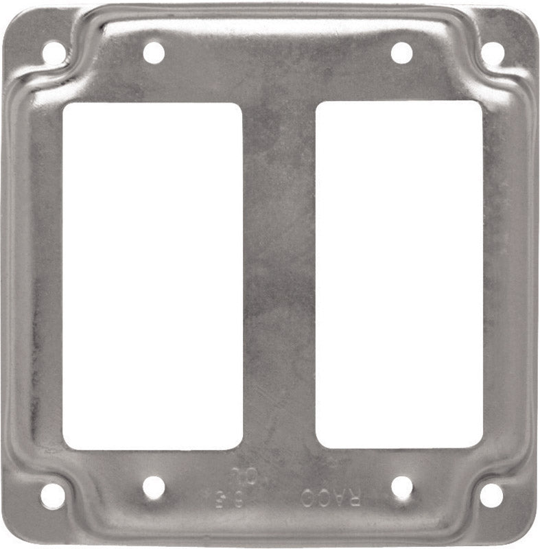 Raco Square Steel 2 gang 4 in. H X 4 in. W Box Cover