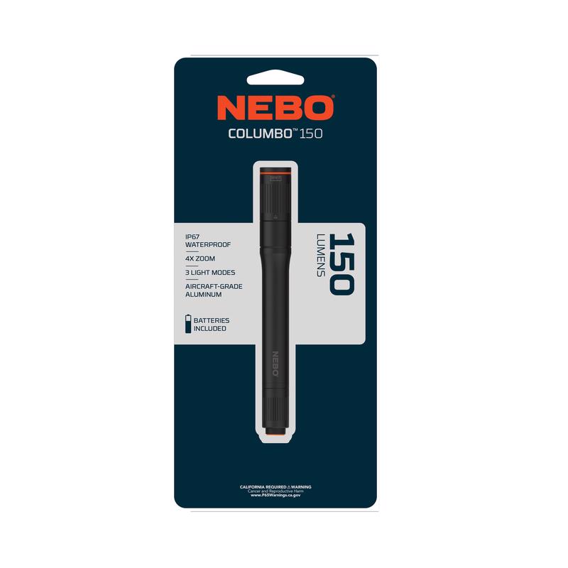 NEBO Columbo 150 lm Black LED Pen Light AAA Battery