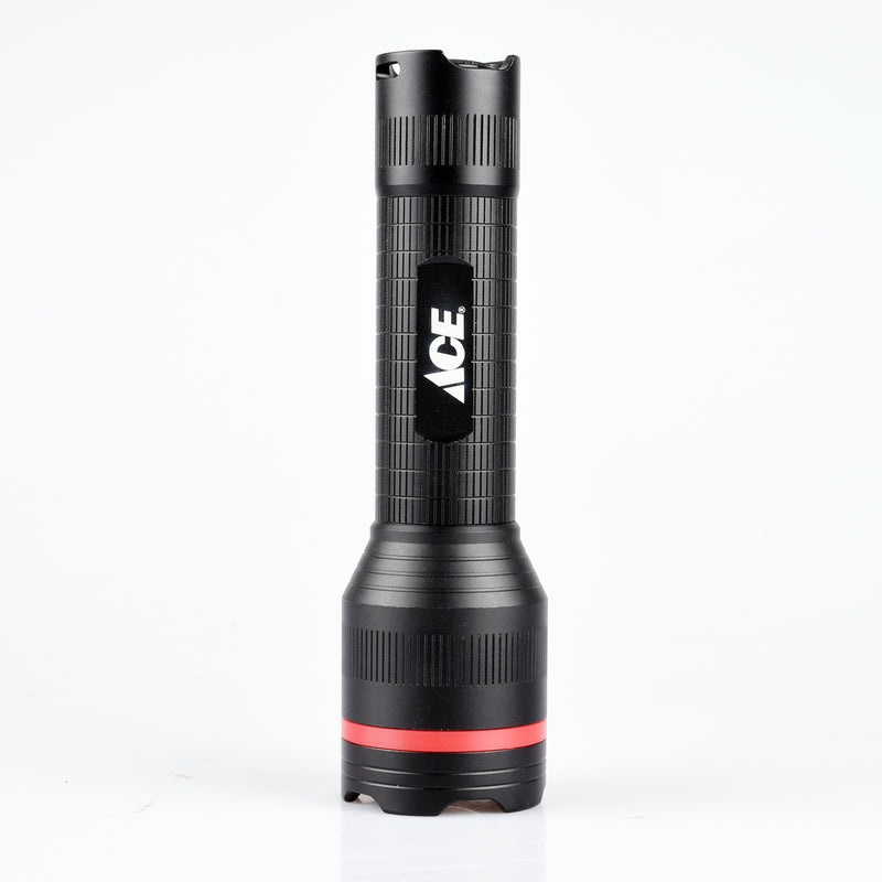 Ace 270 lm Black/Red LED Flashlight AAA Battery