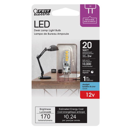 Feit T4 G4 LED Bulb Daylight 20 Watt Equivalence 1 pk