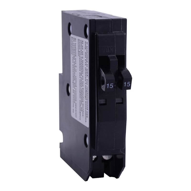 Square D 15/15 amps Tandem Single Pole Circuit Breaker