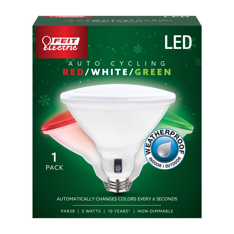 Feit PAR38 E26 (Medium) LED Bulb Color Changing 6 Watt Equivalence 1 pk