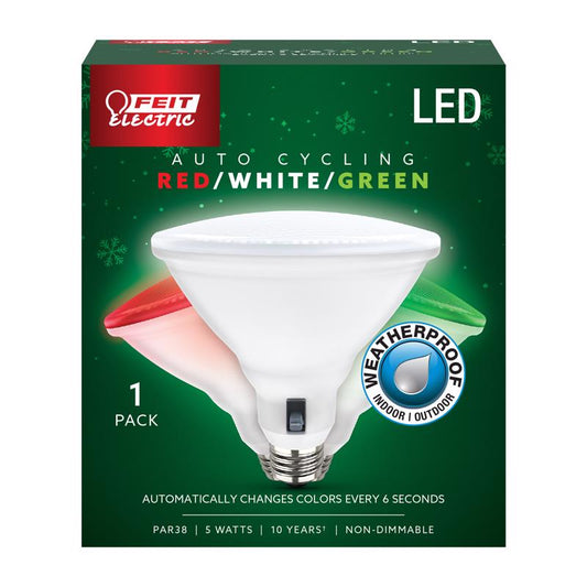 Feit PAR38 E26 (Medium) LED Bulb Color Changing 6 Watt Equivalence 1 pk