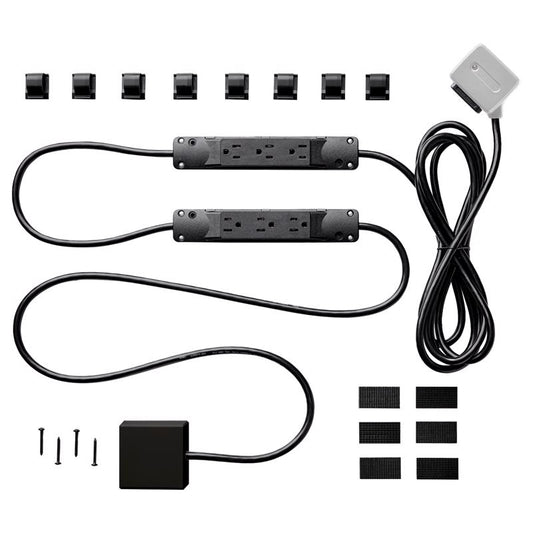 Charg 10 ft. L 7 outlets Surge Protector Black 1000 J