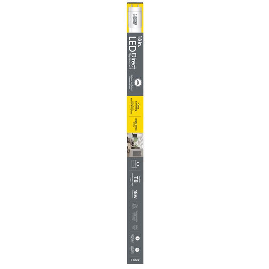 Feit T8 Bright White 18 in. G13 Linear LED Linear Lamp 18 Watt Equivalence 1 pk